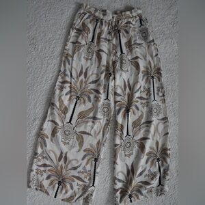 Floral Wide Leg Pants